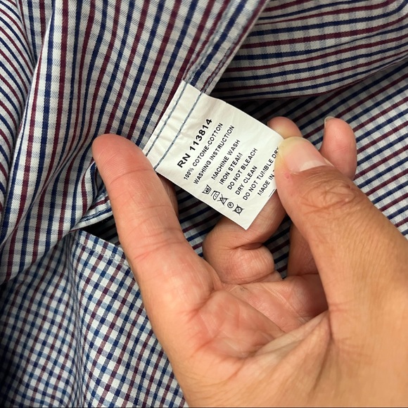 Billy Reid Professional Standard Fit Gingham Checked Business Button Shirt XXL - Picture 4 of 8
